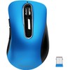 memzuoix - mouse inalámbrico portátil 2.4G, 1200 DPI inalámbrico óptico