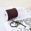Craftdady 5mm Braided Elastic Cord for Headband Sewing Coconut Brown