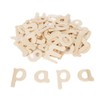 60 Wooden Letters, Wooden Letters for Crafts, Lower Case Sassoon
