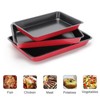 SASHTECH 3 Piece Small, Medium and Large Non-Stick Oven Baking
