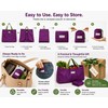 Large Capacity Foldable Shopping Bag with Drawstring Closure