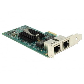 DeLock i82576 PCIe x1 Gigabit LAN 2x RJ45 + Low Profile