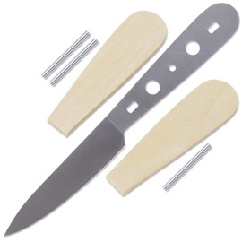 EZSMITH *Savannah Paring Knife Combo Kit - DIY Blade w/Yellowheart Scales