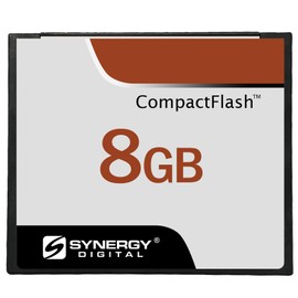 Synergy Digital 8GB Compact Flash Memory Cards, Compatible with Olympus C-8080 Digital Camera - 30MB/s - Pack of 2