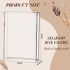 Barydat 2 Pcs Acrylic Shadow Boxes Display Cases, Shadow Box