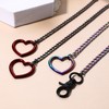Flongo Heart Slip Chain for Women: 2 Pieces Cuba Necklace