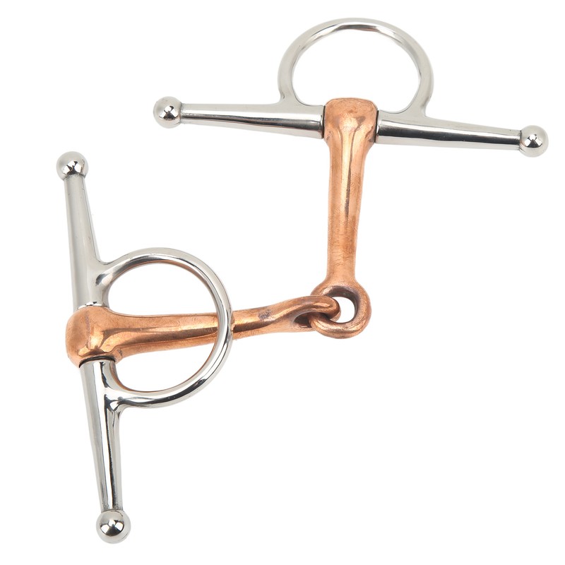 Horse Full Cheek Snaffle Stainless Steel Ring Snaffle Bit for