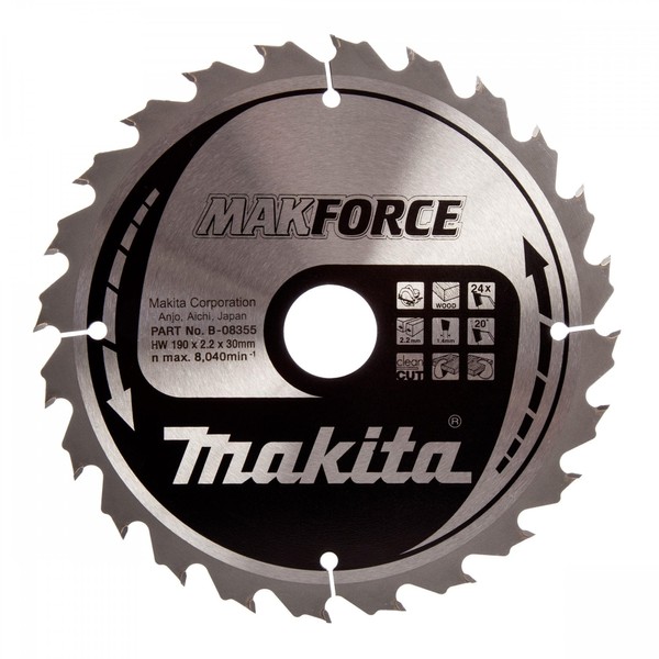 Makita B-08492 TCT Saw Blade Csm19040C 2.20, Multi-Colour