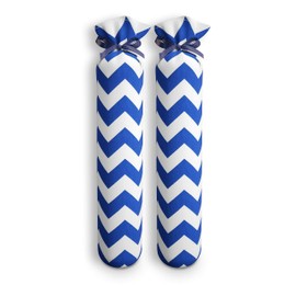My Boot Trees - Boot Shaper Stands for Closet Organization - Keeps Them Shaped Properly - Many Patterns to Choose from - 1 Pair (Blue Chevron)