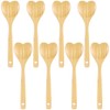 8 Pcs Heart Shaped Wood Spoons, 11.8 in Kitchen Serving