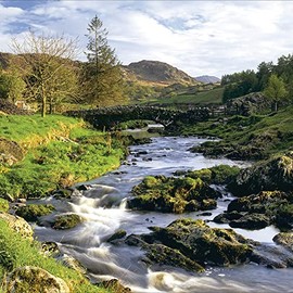 Photographic Blank/Birthday Greeting Card - Watendlath Beck, Cumbria - from The National Trust Range (WDM-443770)