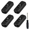Pack of 4 Intermediate Switch 6A 250V Cord Switch 2-3-Pin