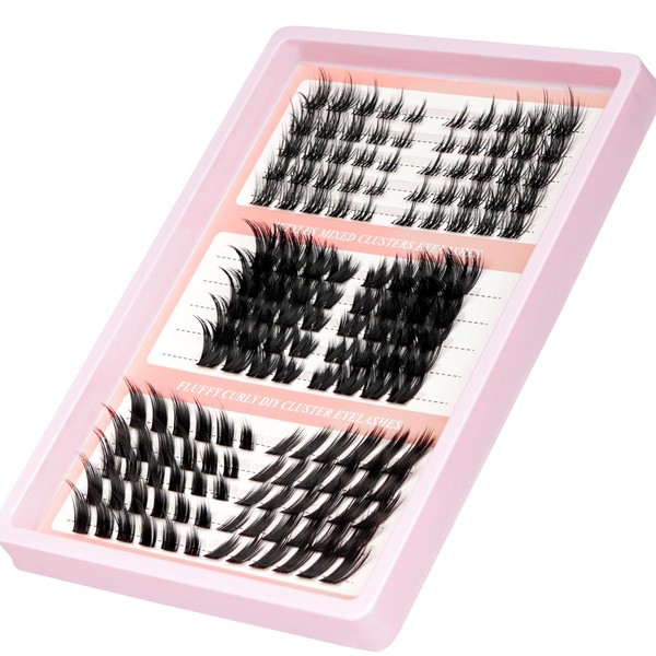 YOONOYA Fox Eye Lash Clusters Wispy Cluster Eyelashes Extensions Manga