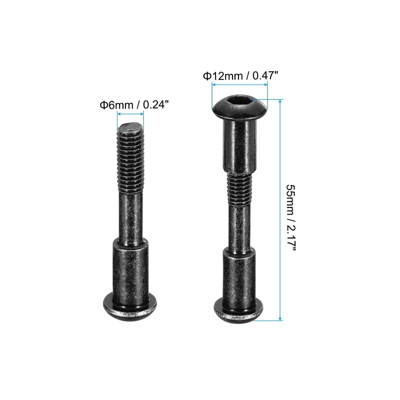 PATIKIL Fixed Bolt Screw, 2 Pack Folding Shaft Locking Screw
