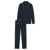 Schiesser Men's Long Pyjamas with Buttons Warmer Cotton - Fine