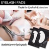 Lunamoon U-Black150 Eyelashes U-Pads Eye Pads for Eyelash Extension Pad
