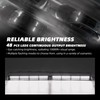 ELECHOI White 2 in 1 Emergency Dash Strobe Light Bar,