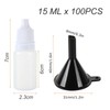 FWEEK 100PCS Plastic Dropper Bottles 15ml Small Empty Squeezable Dropper