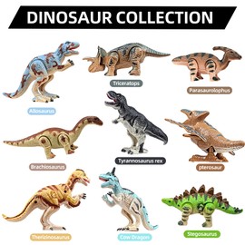 SAURAWAN T Rex Dinosaur Toy Wind Up Toys for Toddlers, Novelty Easter Wind Up Toys, Dinosaur Toys for Kids 1-3 3-5 5-7, Easter Basket Stuffers, Jumping Tyrannosaurus Rex Toy, Dino Toys