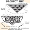 JATEBI 4 Pcs Skull Headbands Bat Crochet Spiderweb Gothic Head