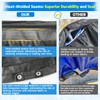 Abimars 10ft Round Pool Cover, Thickened Solar Covers for Above