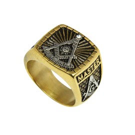 T114 Masonic Past Master Ring Mason Freemason Master of The Lodge Blue Lodge Worshipful (14)