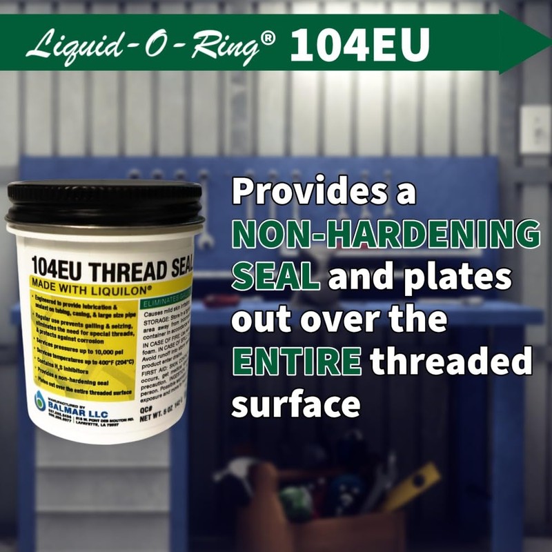 Liquid-O-Ring 104EU Thread Sealant for Large Threaded Connections – Safe