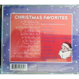 Christmas Favorites CD Nat King Cole Beach Boys Bing Crosby Chipmunks Lettermen