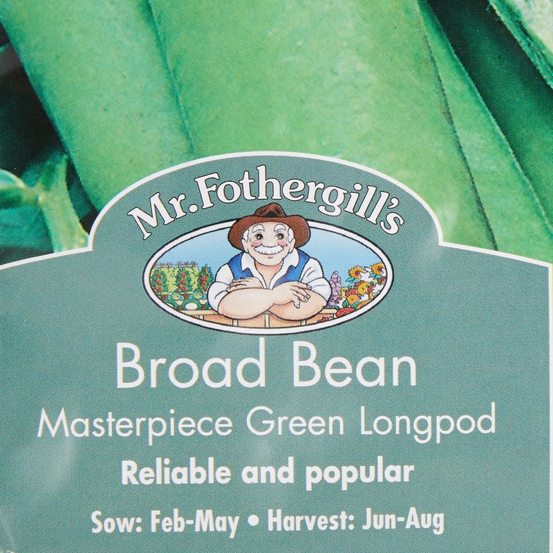 Mr Fothergill's 20086 Broad Bean Masterpiece Green Longpod