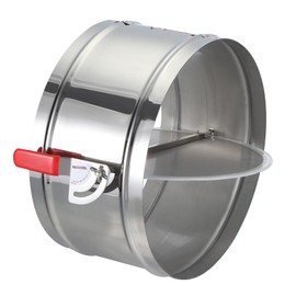 PATIKIL HVAC Duct Manual Volume Backdraft Damper, 14 Inch, Airflow Ducting Branch Vent Damper Air Control Valve, Adjustment Handle Stainless Steel, for HVAC