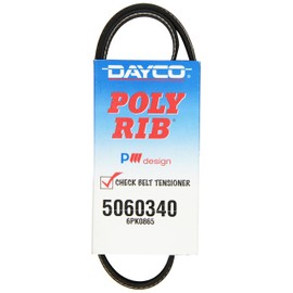 Dayco 5060340 Serpentine Belt , Black