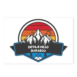 CafePress Devils Head Resort Baraboo Wisconsin Postcards (Package of 8), 6"x4" Printed Note Card