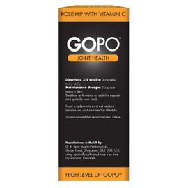 GOPO Joint Health 200 Capsules - Rose-Hip & Vitamin C - Helps maintain healthy & flexible joints