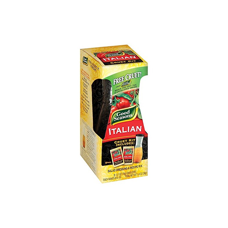Good Seasons Salad Dressing and Recipe Mix With Cruet, Italian,