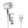 ledscom.de Waika Clamp Light, Switch, Matte White, 1x GU10 Max.