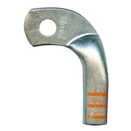 Sherco-Auto 5 Pack - Mega HD Left Elbow Copper Ring Lug Connector - 2/0 Gauge 3/8" Stud - Strong Crimps & Solders for Wire Terminals - Made in USA