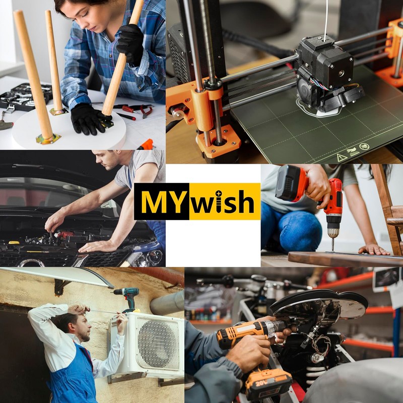 Mywish M8 x 20mm 50Pcs Flat Head Hex Socket Cap
