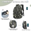 Tecoloy Camo Backpack for Boys, 3PCS Tactical Kids Backpack Boys