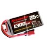 RoaringTop LiPo Battery Pack 25C 1300mAh 3S 11.1V with T-Plug