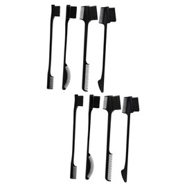 FOMIYES 2sets Angled Eyebrow Brush Set Double-headed Makeup Tools Hairline Combs Hair Brush 4pcs*2