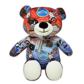 PLUSHOLOGY Totally United Washington DC Eco Friendly Teddy Bear Stuffed Animal; Ultra Soft and Cuddly Bear Plush for Kids 3 Years Old to Adults; Child-Safe Embroidered Eyes; (9" Tall)