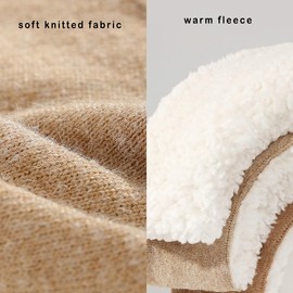 CAMSTIC Foldable Winter Fleece Headband Style Ear Muff for Women, Camel