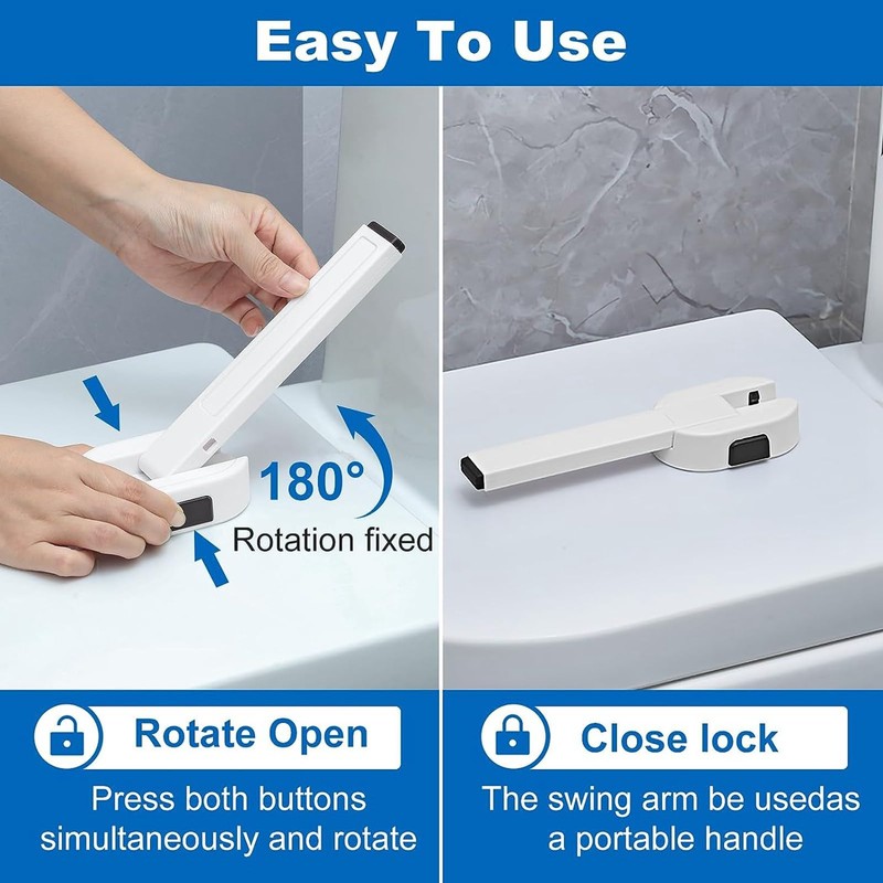Toilet Locks, Child Safe, Easy Installation, Toilet Lid, Locker, Child