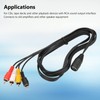5 Pin DIN to 4 RCA Cable, Durable Female to