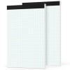 Graph Paper Pad 8.5 X 11, 2 Pack, 4X4 Graph Ruled, Grid Paper Pad 812" X 11", Bl