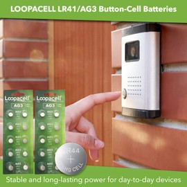 LOOPACELL AG3 LR41 Batteries (20 Pack) - AG3 392 384 192 Battery - 1.5V Alkaline Button Coin Cell