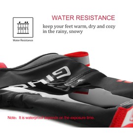 PLATTBK Cycling Shoe Covers Winter Waterproof Bike Overshoes for Men Women Thermal Warm Road Bike MTB Booties