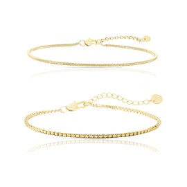 Made by Nami Men's Bracelet Made of Stainless Steel • Silver/Gold • Minimalist Bracelet Men • Bracelets for Men • Silver Bracelet Men • Filigree Cuban Link Chain Bracelet, Stainless Steel