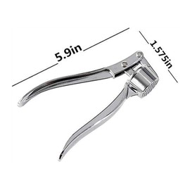 2PCS Stainless Steel Garlic Press Crusher Kitchen Cooking Vegetables Ginger Squeezer Masher Handheld Ginger Mincer Tools