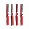 Vaguelly 4Pcs Portable Folding Hair Styling Combs Lightweight Static Partition